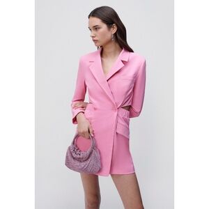 Jonathan Simkhai Kylo Barbie Pink Blazer Mini Dress